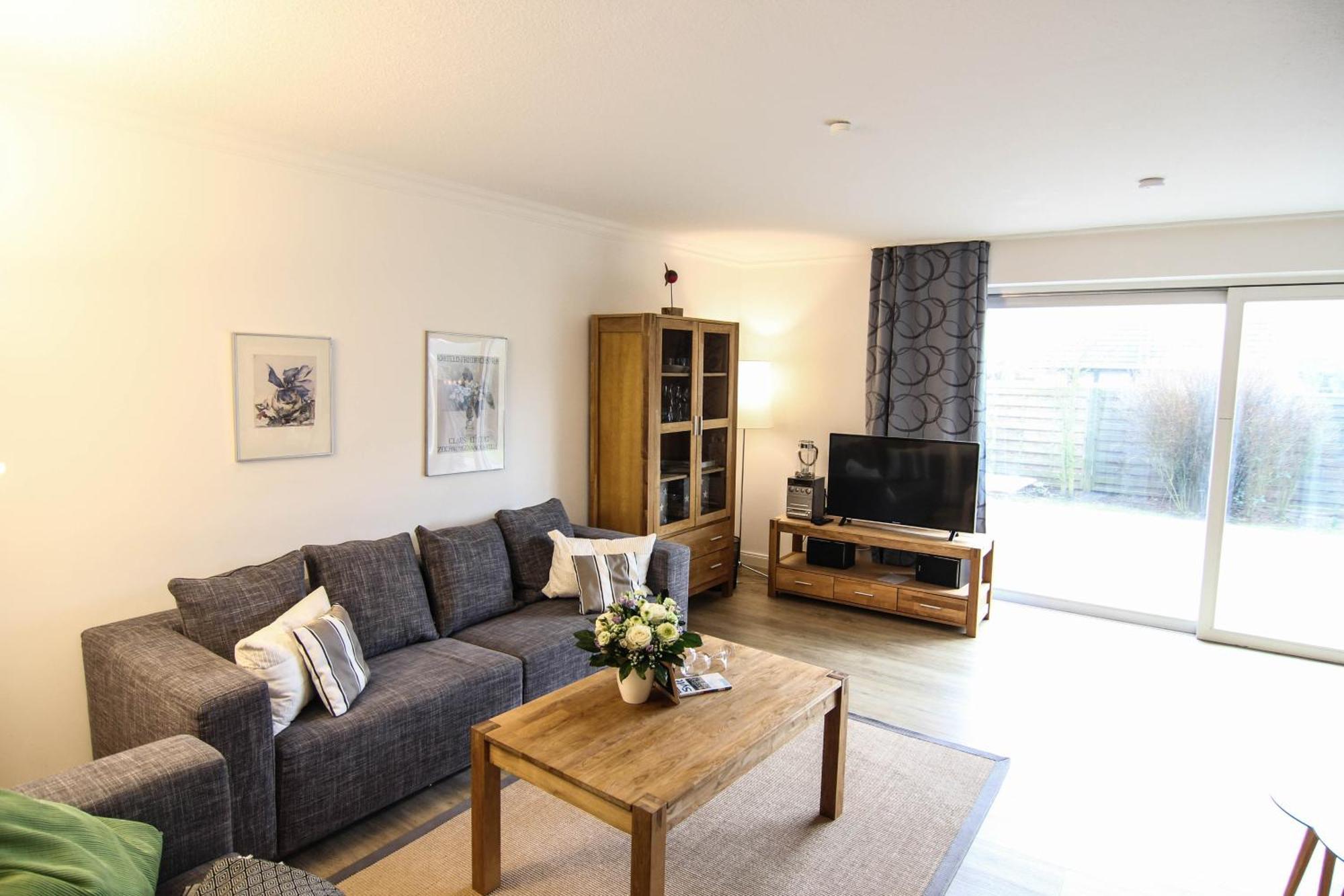 Blaue Erdgeschoss Apartment Wenningstedt-Braderup